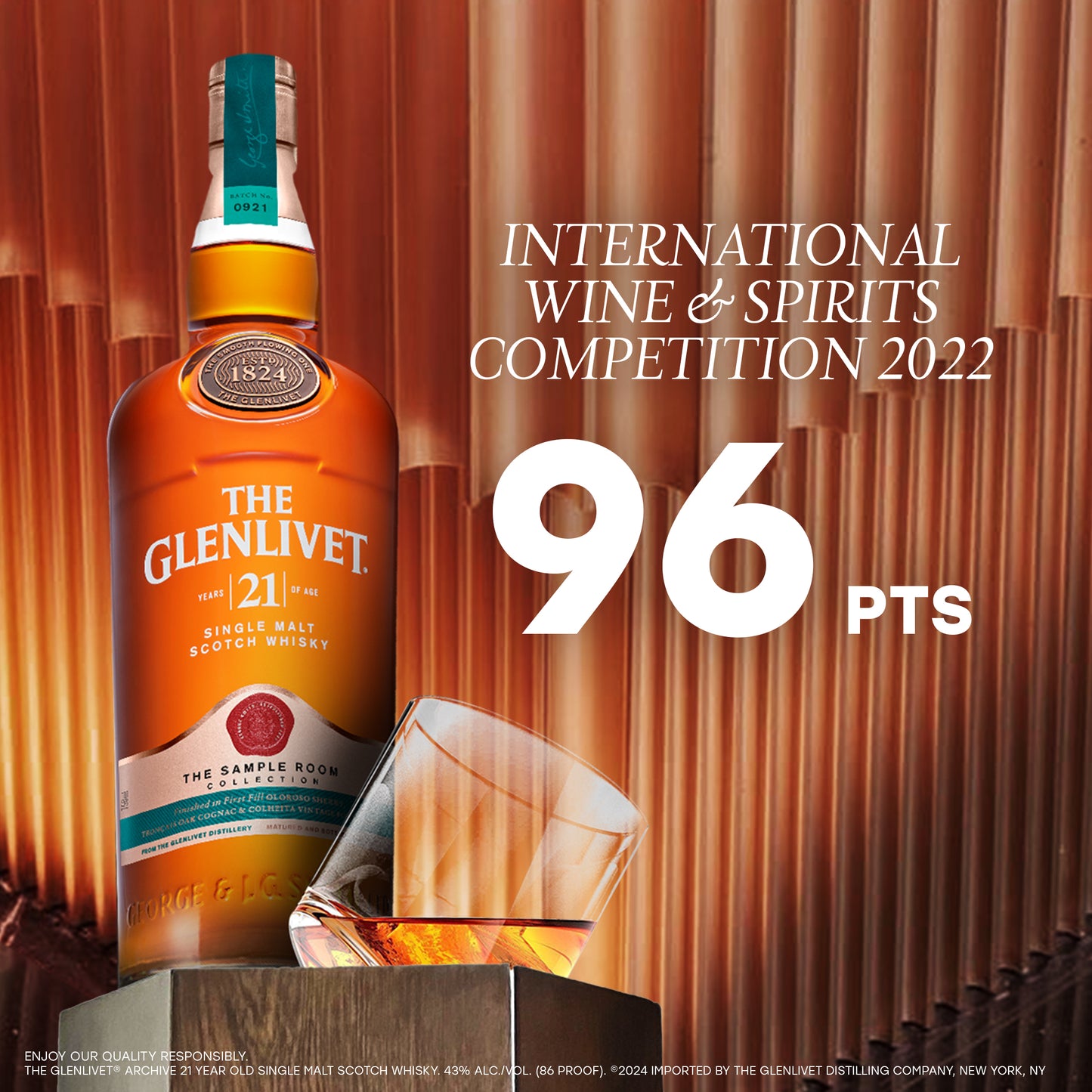 The Glenlivet 21 Year Old Single Malt Scotch Whisky
